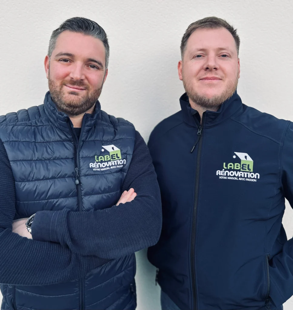 Benoit Westland et Virgilio Da Rocha, co-gérants de Label Rénovation