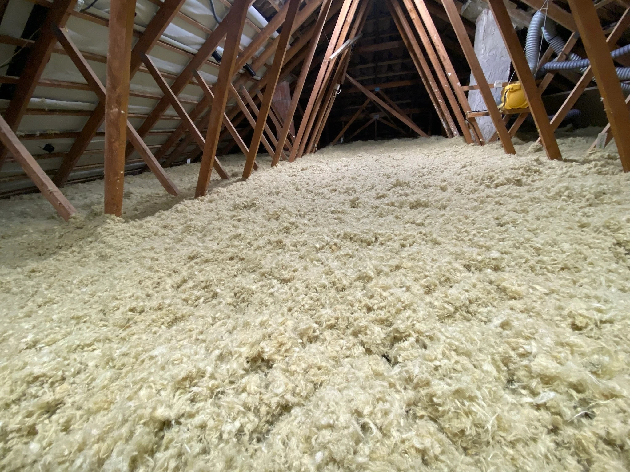 Image d'une isolation par soufflage.